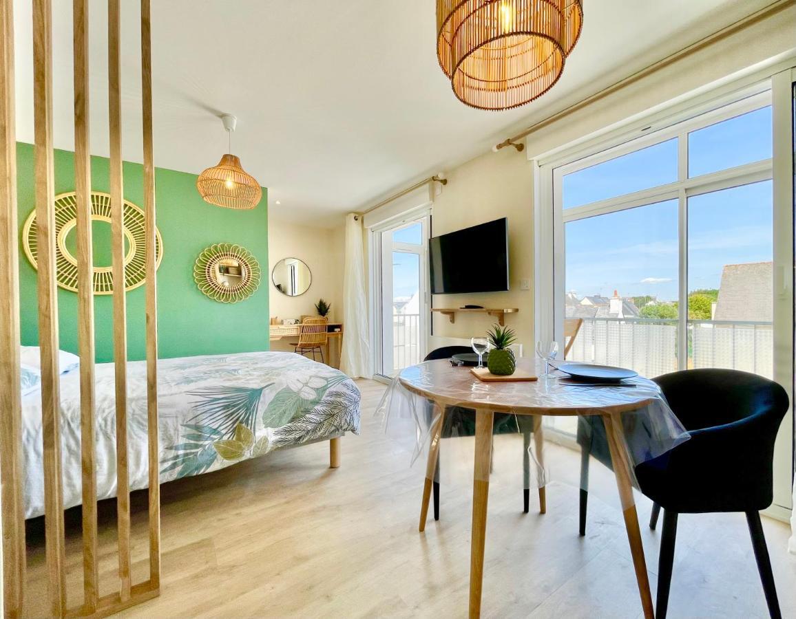 Le Phare Ouest - 80 M De La Mer - Vue Ocean Sur Le Balcon - Entierement Renove - Internet Haut Debit - Nouveau Ploemeur Bagian luar foto