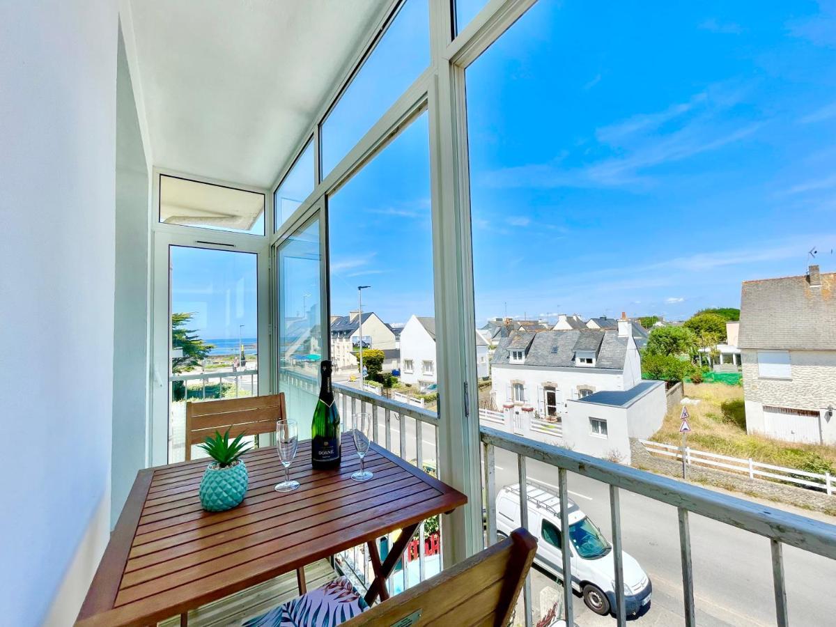 Le Phare Ouest - 80 M De La Mer - Vue Ocean Sur Le Balcon - Entierement Renove - Internet Haut Debit - Nouveau Ploemeur Bagian luar foto